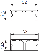 Мини-плинтус 32х12,5