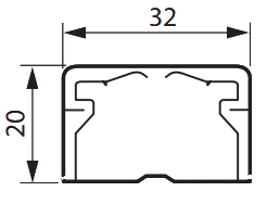 Мини-плинтус 32х20